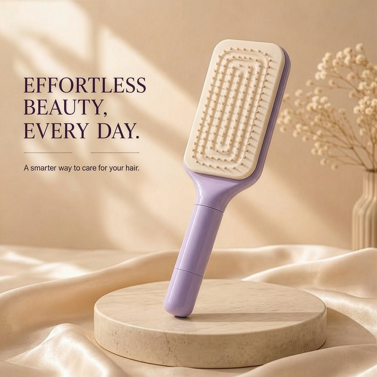 Viora Glide™ Self-Cleaning Hair Brush