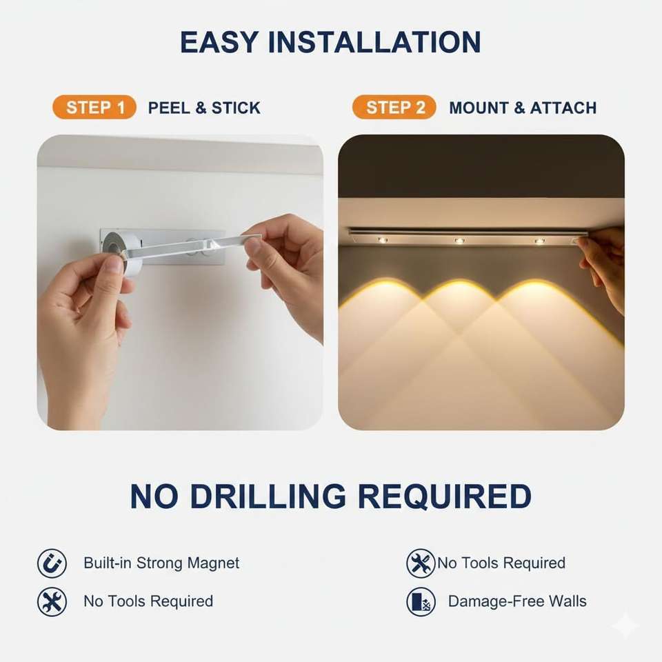 GlowSense™ Motion Sensor LED Cabinet Light